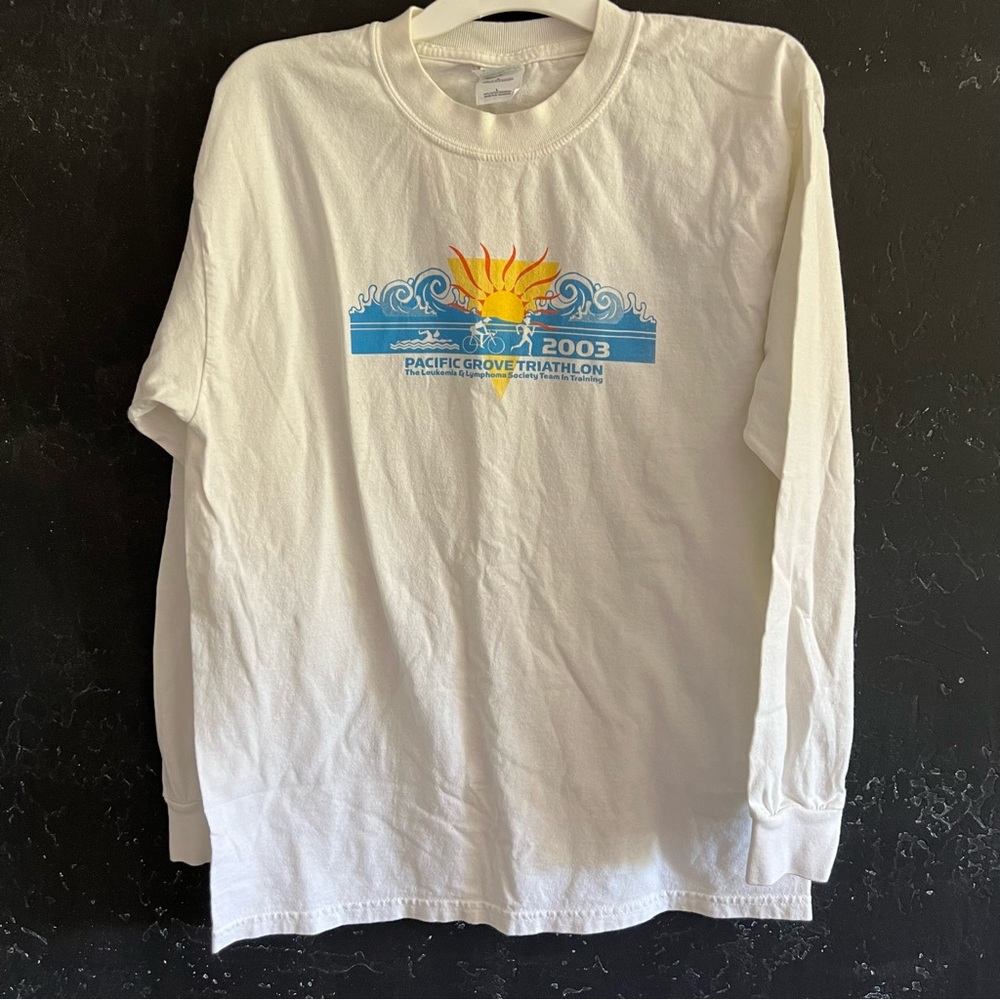 Cool Vintage Triathalon Long Sleeve Tee Size L
